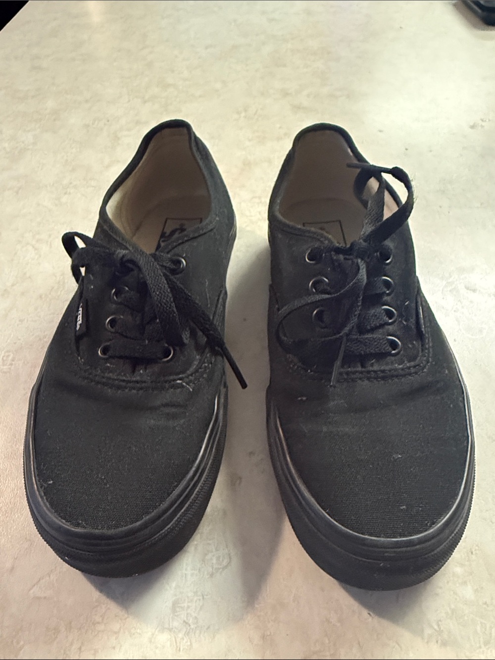 Vans Black Canvas Low-Top Sneakers